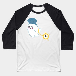 Little Ghost Time Baseball T-Shirt